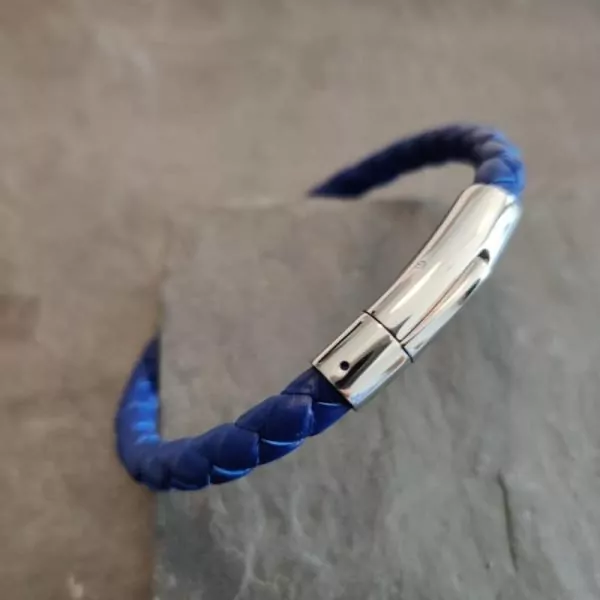 Cuir tressé - Bracelet homme – Image 2