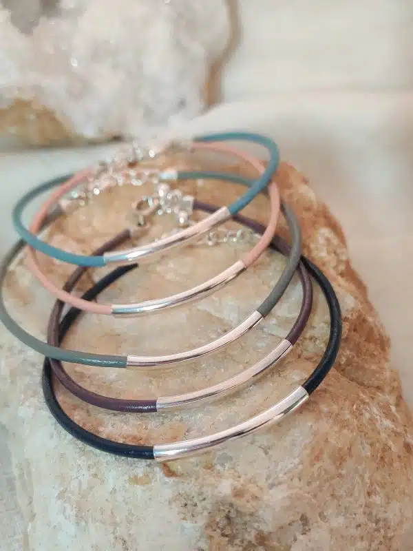 Cuir 1 rang - Bracelet – Image 2